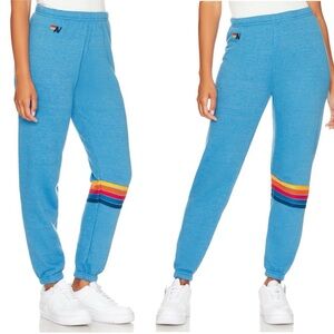Aviator Nation light blue leg stripe sweatpants. Size Small.  Great condition.